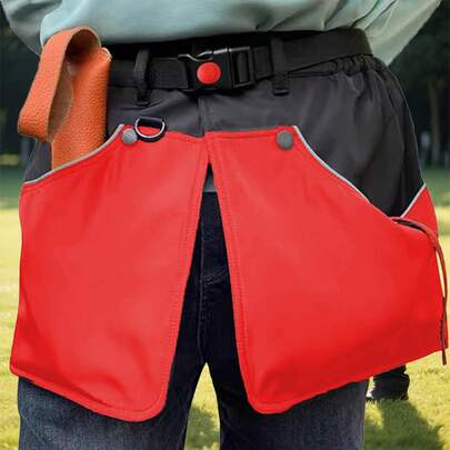 Delantal de entrenamiento para perros con múltiples bolsillos y cinturón ajustable, pantalones cortos de entrenamiento para perros, bolsa de herramientas para entrenamiento de perros al aire libre