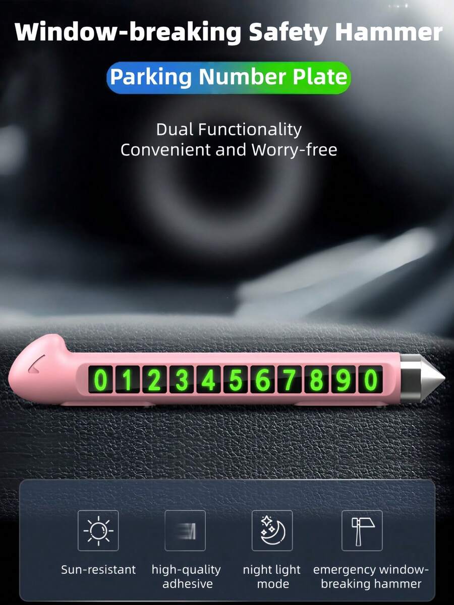 1个多功能安全锤，塑料材质，可在紧急情况下破窗，保障安全。 - B - 查看 1