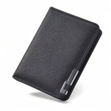 New Men's Short Wallet, High-Quality Multi-Card Slots Minimalist Convenient Bifold Card Holder - Multicolor - View 10