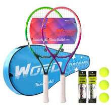 19" 23" 25" Tennis Racket Junior/Youth Tennis Racquet with Tennis Ball Carry Bag Overgrips Vibrations Dampers… - 25 pulgadas - Ver 8