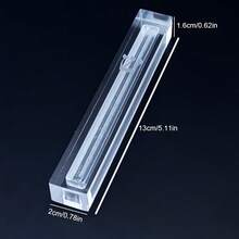 透明塑料立柱盒，带银色护胫，适用于 5.11 英寸/13 厘米立柱滚轮 - 1PC - 查看 6