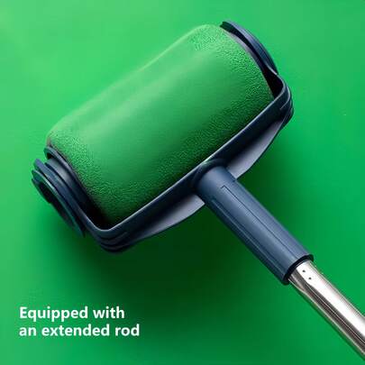 6pcs Multi-Functional Roller Brush Set, Suitable For Paint And Wall Repair, Decoration And Maintenance, Comes With Various Accessories, Very User-Friendly, Includes Extension Pole - Large Self-Priming Brush, Suitable For Latex And Wall Paint, Achieving Smooth And Even Coating, Paint Roller, Easy To Achieve