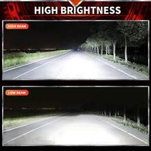 HYNBYZJ Bộ 2 bóng đèn pha LED H11 H7 H4, ánh sáng trắng lạnh 6000K, độ sáng 120000LM, công suất 260W, bóng đèn LED độ sáng cao, chùm sáng toàn phần, phù hợp để thay thế bóng đèn H1 H3 9005 9006, HB3 HB4 HB5 HB2 9003, bóng đèn sương mù, chùm sáng cao/thấp, độ sáng tăng 2200%. - A - Xem 6