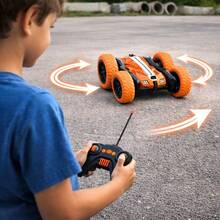 PEYMALERA Coche De Control Remoto Niños Todo Terreno Deslizante Regalo - Naranja - Ver 2