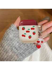 Cherry & Strawberry Style Protective Case Compatible With Apple Wireless Charging Case, Scratch-Resistant & Anti-Drop - Multicolor - View 5