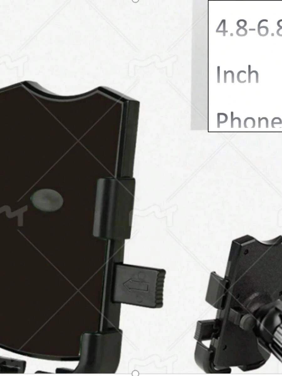 Adjustable Shockproof Electric Vehicle Phone Holder Takeout Car Navigation Rack Electric Bike Bicycle Motorcycle Phone Holder Valentine's Day Gift - Black - View 1