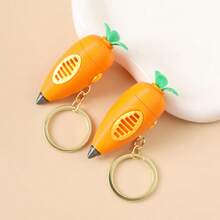 Easter Carrot Keychain, ABS Plastic With Metal Key Ring, Simulation Carrot Shape, Dual Use As Writing Pen And Keychain Portable Practical Easter Egg Stuffers, Ideal Easter Gifts Easter Toys Easter Basket Stuffers Easter - Multicolor - View 4
