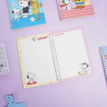 1pc Of Cartoon Snoopy A5 Coil Notebooks, Cute Healing Puppy Series, Life Specific Notebooks, Notebooks, School Essentials, Stationery Supplies, School Supplies, Study Supplies, Perfect Party Gifts, Fans' Holiday Gifts. - Multicolor - View 2