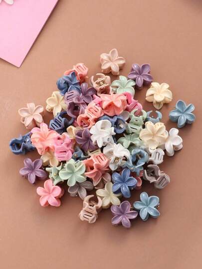 Charming Flower Hair Clips Set - Exquisite Multi-Purpose Hair Accessories, Easily Create Hairstyles, Suitable For Fixing Flyaways, Half Buns, Or Cute Ponytails. Suitable For Daily Wear, School, Parent-Child Activities, And Festivals, These Delicate Hair Clips Add A Sweet, Dreamy Vibe To Any Hairstyle. A Must-Have Collection To Enhance Daily Looks And Create Adorable Moments. Fashion Claw Clips,Women Hair Clutch,Elegant Hair Claw