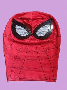 Spider-Man Cosplay Mask, Cute & Funny Adult Size In Stock, Miles Morales Mask - Red - View 6