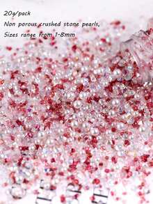 Serie azul Edición limitada de la atmósfera Estilo Ins Cuentas de arroz de vidrio Cuentas dispersas Pulsera y collar hechos a mano DIY a juego - Multicolor - Ver 14