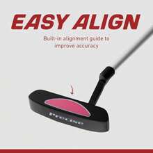 XD-J Golf Clubs Set Boys' and Girls' Junior Golf Set with Lightweight Graphite Shafts Hybrid Putter and Stand Bag - Rosa de 3 a 5 años - Ver 7