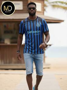 Men's Inter Milan Shirt, Sports T-Shirt, Soccer Jersey, 24hr Shipping - Danh sách áo đấu quốc tế của Milan - Xem 7
