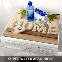 1件装防滑洗衣房地垫，适用于洗衣机/烘干机 - 绳编家用洗衣垫，可作为洗衣机和烘干机顶部的装饰性电器罩，洗衣房装饰 - 繩編 HOME - 查看 7