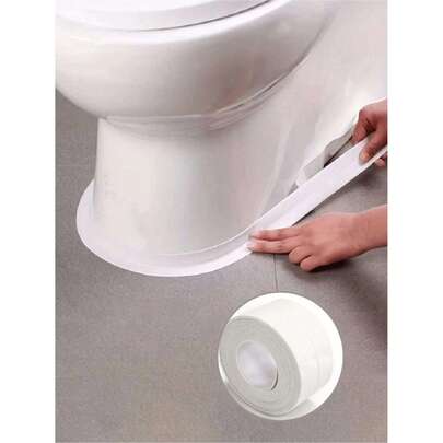 Ruban d'étanchéité imperméable convenant pour les cuisines/salles de bain/toilettes/joints et coins de carrelage. Ruban d'étanchéité pour toilettes haute adhérence, imperméable, anti-moisissure et anti-huile. Ruban adhésif pour joints, ruban d'étanchéité résistant à l'humidité pour la cuisine, la salle de bain, la baignoire, les coins de mur, l'évier et les toilettes