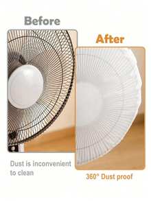 3pcs Fan Dust Cover, All-Season Dust Protection Fan Cover, Home & Office Dust Cover, Easy To Use, Universal Fit, Essential Fan Accessory - Multicolor - View 8