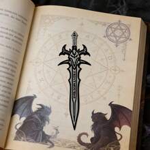 2D Acrylic Sword Shaped Bookmark, Suitable As A Gift For Men, Women, Students, Teachers, Readers And Game Enthusiasts. Great For Schools, Homes And Game Lovers - A - View 2