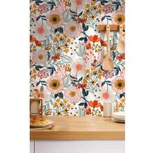 1 Cuộn Giấy Dán Tường Hoa Văn Thời Trang, Giấy Dán Tường Hoa Lá, Phim Trang Trí Nội Thất Tinh Tế, Thích Hợp Để Trang Trí Lại Tường Tủ, Giấy Dán Tường Nhiều Loại Phòng, Dễ Lắp Đặt, Phim Thủ Công Làm Bằng Tay - A - Xem 6