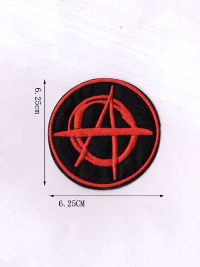 Personalized Punk "A" Embroidered Patch Sticker: DIY Iron-On/Sew-On Embroidered Badge, Suitable For Clothing, Backpacks, Jeans And T-Shirts