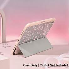 1pc Kawaii Pink Sparkle Bow Protective Cover With Pen Slot Multi-Angle Magnetic Stand Cover With Auto Sleep/Wake,Kawaii Tablet Case Compatible With Pro/Air/Compatible With Samsung Galaxy A9/S9/S7/S10+/Compatible With XIAOMI Pad/5/6/7 - Multicolor - View 7