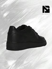 Air Force 1 Low Triple Black GS - Women's Lifestyle Sneakers – Shoes For Woman-Vintage-Spring & Summer-Inspired Running Shoes, Shock-Absorbing Comfort, Gym To Streetwear Casual Wear-Easter Gift– FV5951 001 - BLACK/BLACK - View 4