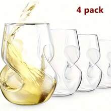 High Borosilicate Glass Whiskey Tumbler, Cocktail KTV Bar Creative Transparent Heat-Resistant Thumbprint Wine Glass - Multicolor - View 11