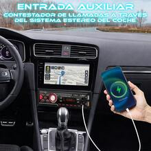 Estéreo de Auto Estéreo Coche Reproductor Mp3 Radio Con Fm Bluetooth5.0 Aux 2USB Estereo Auto 4 Modos De Reproducción De Música RCA, Lector de tarjeta SD - A - Ver 4