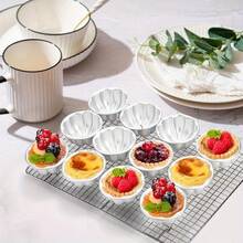 1pc/4PCS/8PCS, Pumpkin Cake Mold, Suitable For Cakes, Pastries, And Miniature Pumpkin-Shaped Dessert Molds. - Multicolor - View 7
