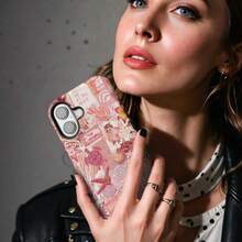 东海岸风格手机壳，美观大方，兼容 17/16/15/14/13/12/11 Pro Max、Galaxy S25/S24 Ultra 及其他型号 - 粉色 - 查看 3