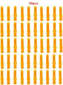 套装包含：M6 * 40mm/1.575 英寸黄色塑料膨胀螺栓、家用安装螺栓、膨胀螺栓组件、干墙锚固塑料膨胀管、螺柱安装黄色 Croaker 膨胀橡胶塞、尼龙橡胶颗粒膨胀塞，家居必备（不含螺丝） - A - 查看 9