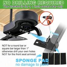 10L0L Golf Cart Rear Seat Kit Arm Rest Set with Cup Holder for  EZGO Club Car Golf Cart UV-Proof Coating Long Lasting No Drilling Kits Include - Negro - Ver 7