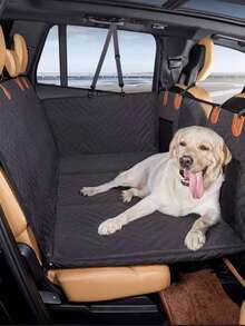 1pc Heavy Duty Pet Car Seat Cushion Full Coverage Stain Resistant Waterproof Non-Slip Small Universal Medium Large Dog Car Barrier Net Dog Travel Hammock Rear Seat Pad Hard Board Car Dog Bed - Multicolor - View 3
