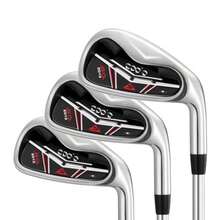 Golf Iron Set Standard and Extended Length Options for Tall Golfer Designed for Forgiveness and Ease to Use Men and Women Right Handed - Negro - Ver 8