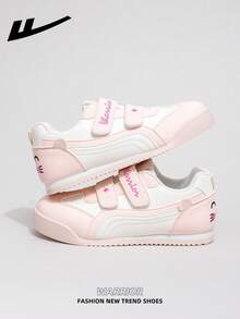WARRIOR Women's Thick Sole Lace-Up Soft Bottom Casual Sneakers, Low-Top Flat Outdoor Shoes, Summer Commuter Shoes, Round Toe Low Heel Non-Slip Solid Color Elegant Soft Sole Shoes For Outings And Hiking, Suitable For Students Graduation Photos, Women's Low-Top PU Upper Sports Skateboard Shoes - Flour/Rice - View 2