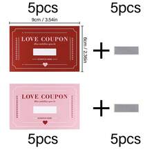 5/10/20 Sets Scratch-Off Coupon Cards, DIY Game Cards Creative Fun Birthday Gift For Couples, Wedding Surprise Cards, Graduation Party Cards, Anniversary Party Supplies - Multicolor - View 11