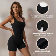 Zero Transparency High-Elastic Threaded One-Piece Yoga Clothes Seamless Back Yoga Clothes Fit Vest - Beige - View 2
