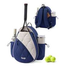 Tennis Bag for Women and Men Water-Resistant and Machine Washable Tennis Racket Backpack Lightweight Sports Bag for Pickleball Badminton - Azul - Ver 2