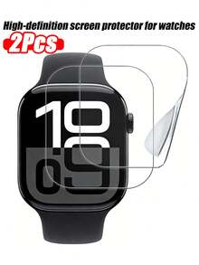 2 件防偷窥新款第 10 代屏幕保护膜，适用于 Toh Ultra/SE/8/7/6/5/4/3/2/1/10/11、38/40/41/42/44/45/49/46mm，3D 全覆盖手表膜，防偷窥膜 - 黑色 - 查看 16