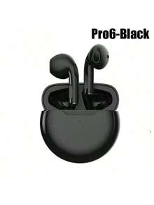 Pro 6 TWS 无线蓝牙耳机，兼容智能手机，无线蓝牙耳机，降噪耳机，160mAh 电池，带麦克风，Pro6 无线耳机 - 白色 - 查看 15