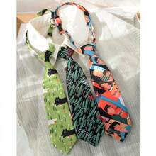 Corbata de clip con diseño de dibujos animados de moda, versátil para que los jóvenes combinen con camisas, unisex - Multicolor - Ver 9