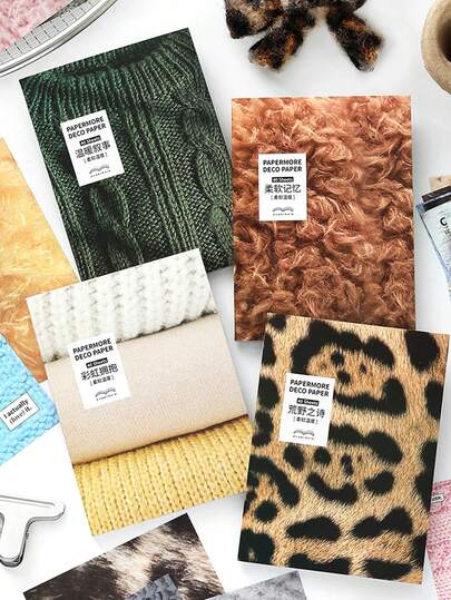 40 arkuszy białego papieru typu kraft, seria o miękkiej fakturze, nadaje się na prezenty, do biura, domu, do znakowania, etykiet, sal lekcyjnych, zabawek, dzienników uczniowskich, kreatywnych, vintage'owych naklejek dekoracyjnych DIY