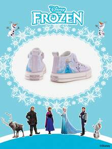 Disney 1双儿童授权合作款运动鞋，包括公主、安娜公主和阿伦黛尔公主运动鞋，适合日常、假日运动和户外穿着。舒适、防滑、耐用且透气的鞋底。 - 淡紫色 - 查看 3