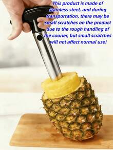 1 dụng cụ gọt và cắt dứa bằng thép không gỉ, dễ vệ sinh, thích hợp sử dụng trong kinh doanh, gia đình, khách sạn, nhà hàng, siêu thị và xe bán đồ ăn (kiểu ngẫu nhiên). (Sản phẩm này được làm bằng thép không gỉ, và trong quá trình vận chuyển, do sự va đập mạnh của người vận chuyển, sản phẩm có thể bị trầy xước nhẹ, nhưng những vết trầy xước này sẽ không ảnh hưởng đến việc sử dụng bình thường!) - Nhiều màu - Xem 17