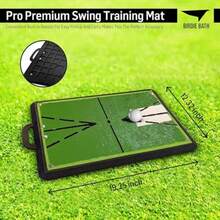 Birdie Mat Pro Premium Swing Training Mat for Analyzing Swing Path and Ball Impact - Rosa - Ver 5