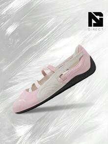 Puma Speedcat Ballet Black Mauve Mist (Women's)– Women's Lifestyle Sneakers – Shoes For Woman-Vintage-Spring & Summer-Inspired Running Shoes, Shock-Absorbing Comfort, Gym To Streetwear Casual Wear-Mother's Day Gifts-Father's Day Gift–401287 02 - Whisp Of Pink/White - View 1