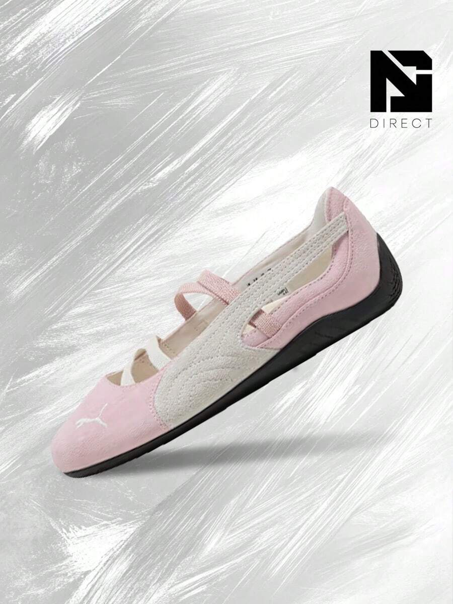 Puma Speedcat Ballet Black Mauve Mist (Women's)– Women's Lifestyle Sneakers – Shoes For Woman-Vintage-Spring & Summer-Inspired Running Shoes, Shock-Absorbing Comfort, Gym To Streetwear Casual Wear-Mother's Day Gifts-Father's Day Gift–401287 02 - Whisp Of Pink/White - View 1