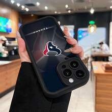 Logotipo de los Houston Texans con fondo. Esta elegante funda es compatible con Samsung, Apple, OPPO, , etc. Fabricada en TPU flexible, resistente a golpes y arañazos, ofrece una excelente protección contra caídas y un agarre cómodo. Es un regalo ideal para familiares, amigos y seres queridos, ideal para festivales. Fundas para iPhone, San Valentín, , fundas para hombre, celulares y accesorios, funda negra para teléfono. - Negro - Ver 2