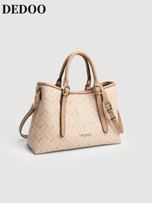 Dedoo 春夏时尚轻奢经典复古老花手提包。这款大容量托特包支持三种携带方式：手提、单肩背和斜挎。简约、优雅、百搭，适合工作通勤、日常休闲旅行、购物、度假、情人节礼物、母亲节礼物等多种场合。 - 彩色 - 查看 2