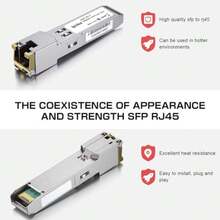 ipolex 2.5G SFP a RJ45 SFP-T módulo transceptor SFP 2.5GBase-T SFP-T compatible con Ubiquiti UniFi Netgear Fortinet Mikrotik Intel TP-Link y otros interruptores abiertos - 1 - Ver 3