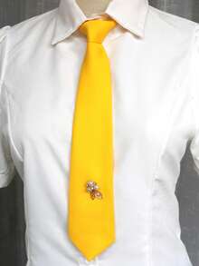 1pc Women's Studded Tie-Less Collar, Suitable For Casual, Street, Daily, Party, Gift - Multicolor - View 7